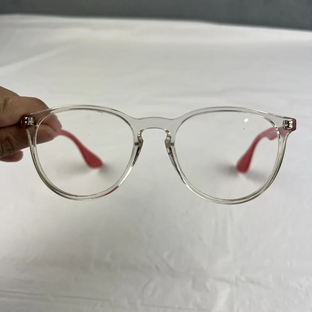 Ray-Ban RB7046 5950 Eyeglasses Clear Coral 51-18-140 Frames Only EUC